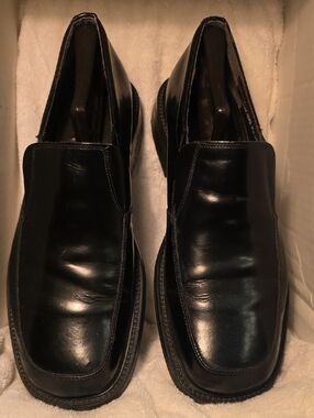 Michael Shannon Black Leather Loafers